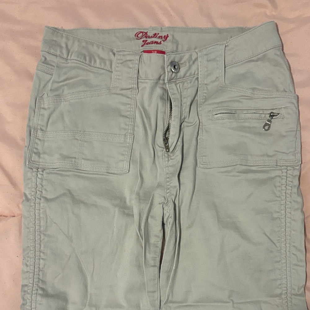 Destiny Jeans Women's Light Gray Cargo Pants